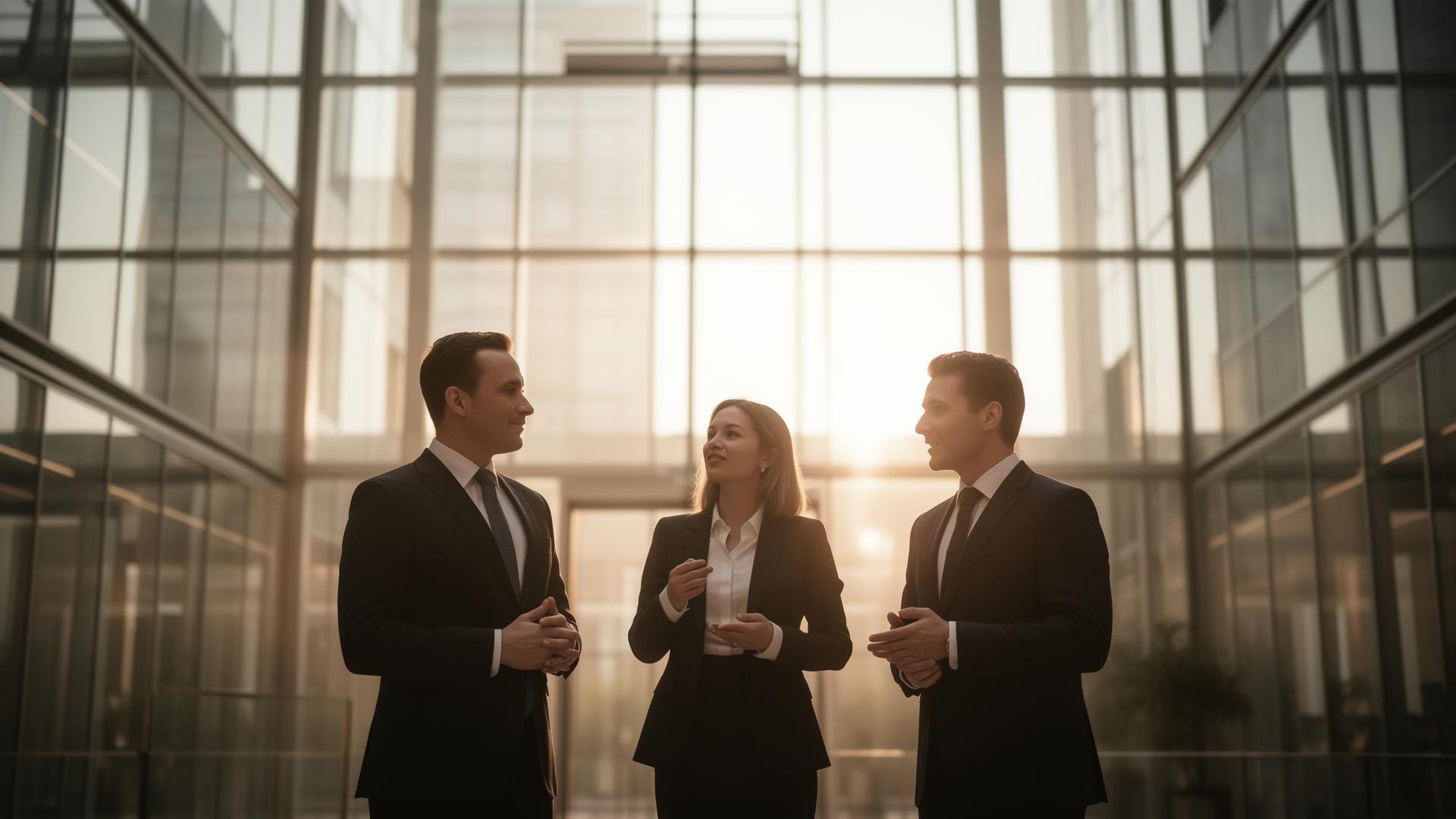 Horrocks & Co solicitors meeting in a modern Leeds office
